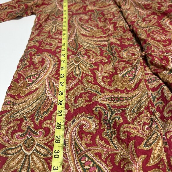 Vintage Victoria's Secret Women's Gold Label Silk Pajama Tunic S Large Wear - Picture 4 of 6